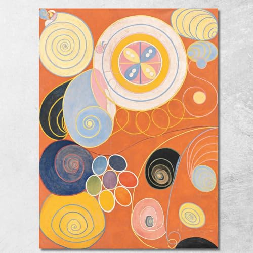 Gruppe IV Nr. 3. Die zehn größten Jugend Hilma AF Klint, hak8 Bild gedruckt auf Leinwand, 50 x 70 cm von CheQuadro!