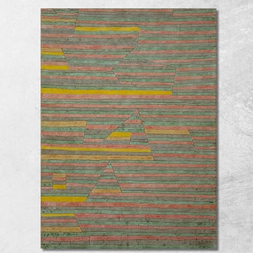 Monumente A G. Paul Klee pkl136 Kunstdruck auf Leinwand, feine Kunst, fertig zum Aufhängen, 50 x 70 cm von CheQuadro!
