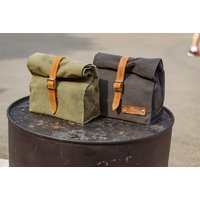 Lunchbag Aus Canvas Wiederverwendbare Unisex-Design Mit Lederband von CheRollBag