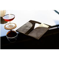 Personalisierte Leder-Server-Bücher Für Kellnerinnen, Karohalter, Personalisiertes Leder-Schachbuch, Monogramm, Kaffeebar Dekor von CheRollBag