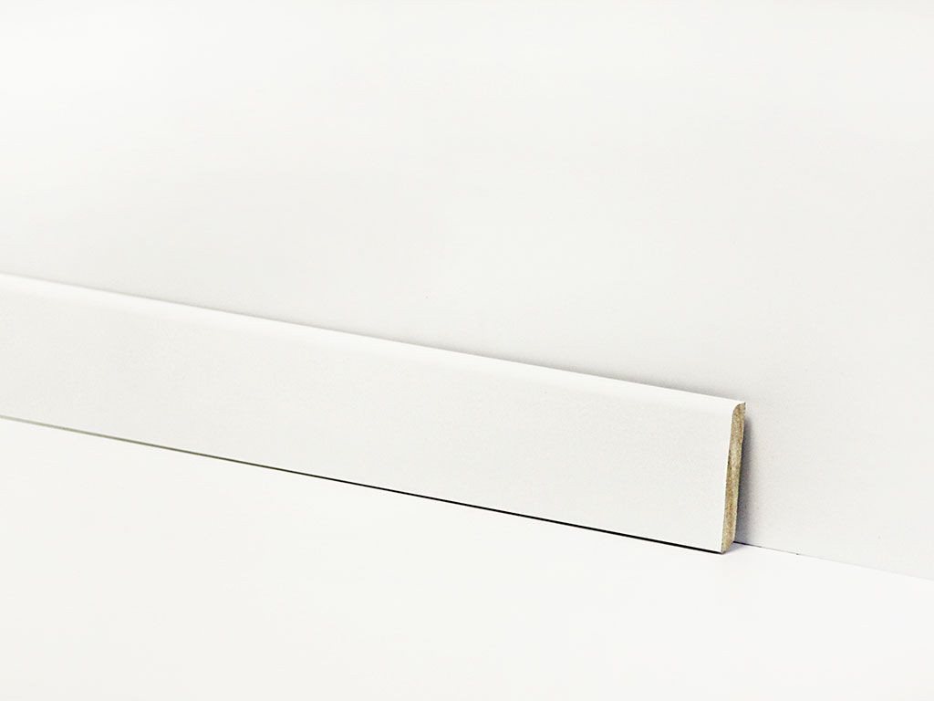 Check Sockelleiste Equipped– passend zu Check – Vinyl, Klickboden & andere Bodenbeläge, 1 Stück – 2400 x 58 x 10 mm, Clip- oder Klebemontage von Check