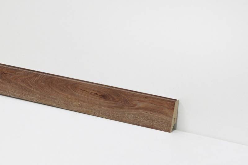 Check Sockelleiste Equipped– passend zu Check – Vinyl, Klickboden & andere Bodenbeläge, 1 Stück – 2400 x 58 x 18 mm, Clip- oder Klebemontage von Check