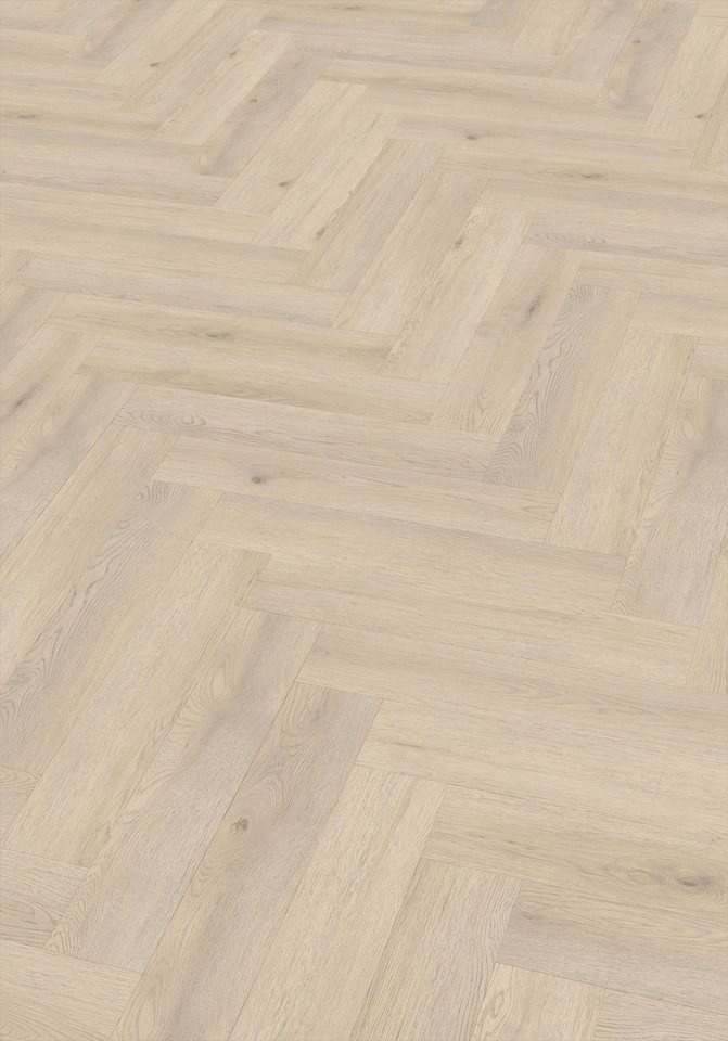 Check Vinylboden Click-Vinyl Eiche Herringbone Synchron inkl. Trittschall, Fischgrät synchron CHECK Premium Collection, Packung, In 1 Packung: 20 Paneele - 1,752 m², 1 Packung: 20 Paneele - 1,752m² von Check