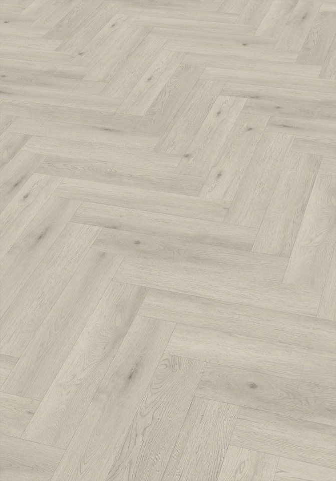 Check Vinylboden Click-Vinyl Eiche Herringbone Synchron inkl. Trittschall, Fischgrät synchron CHECK Premium Collection, Packung, In 1 Packung: 20 Paneele - 1,752 m², 1 Packung: 20 Paneele - 1,752m² von Check
