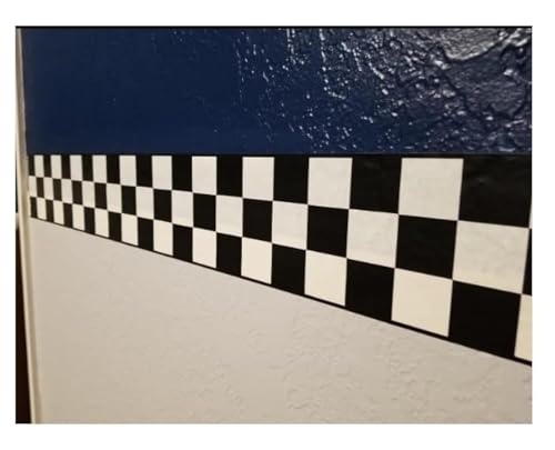 CheckeredWallpaperBorder.com Checkered Flag Cars Nascar Wallpaper Border-4.5 Inch (Black Edge) by von Rolling Borders