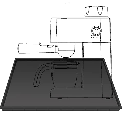 Chedin Kaffeevollautomat Barista Zubehör, Silikon Matte Kaffeemaschine Anti-Rutsch Unterlage, Kann als wasserdichte, auslaufsichere Matte für das Esszimmer in der Küche verwendet Werden von Chedin