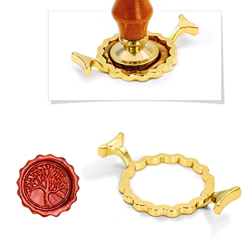 Metall Wachs Siegel Formen für 1 Zoll Wachs Siegel Stempel, runden Blumenform Achtzackiger Stern, für Hochzeit Einladungen Scrapbooking Umschläge Grußkarten Geschenke Verpackung-wellenförmig Metall Wachs Siegel Formen für 1 Zoll Wachs Siegel Stempel, runden Blumenform Achtzackiger Stern, für Hochzeit Einladungen Scrapbooking Umschläge Grußkarten Geschenke Verpackung-wellenförmig von Chedin