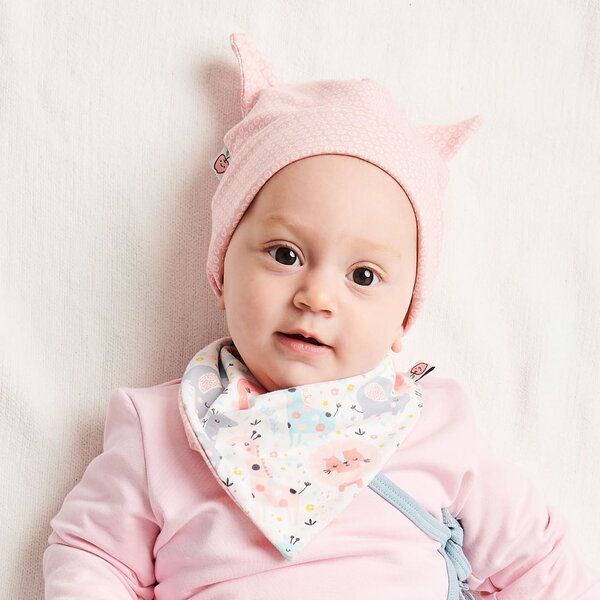 Cheeky Apple Wendbares Dreieckstuch "Mini Jungle Rose" aus Bio-Baumwolle von Cheeky Apple