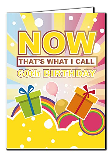 60. Geburtstag mit Aufschrift "Now that's what I call 60th Birthday" von Cheeky Chops