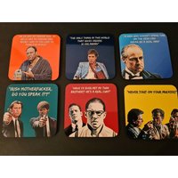 6Er Set Gangster Untersetzer von Cheekybitchcrafts