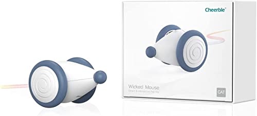 Cheerble Automatique Jouet Chat Interactif, Jouet Souris Pour Chat Avec Lumières LED Clignotantes, Blau von Cheerble