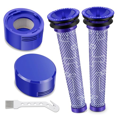 Cheerhom 2 Stück V8 V7 Filter HEPA für Dyson, Nachmotorfilter & Vorfilter für Dyson V7 V8 Animal Absolute Plus Pro Fluffy Akku Staubsauger Motorhead Ersatzteile Filter Set Zubehör von Cheerhom