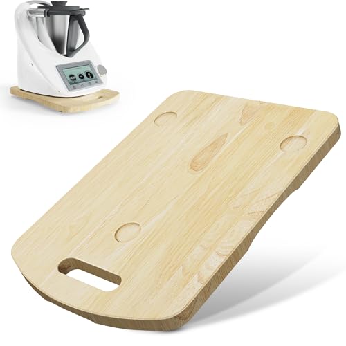 Gleitbrett für Thermomix TM6/TM5,Brett für Thermomix aus Edlem Eiche mit 2 Rollen & Griff,Gleiter müheloses Verschieben Rollbrett/Slider, Zubehör für Thermomix TM6 TM5,Stabiler Stand,Holzfarbe Gleitbrett für Thermomix TM6/TM5,Brett für Thermomix aus Edlem Eiche mit 2 Rollen & Griff,Gleiter müheloses Verschieben Rollbrett/Slider, Zubehör für Thermomix TM6 TM5,Stabiler Stand,Holzfarbe von Cheerhom