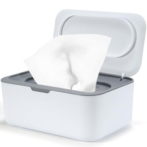 Feuchttücher Box für Baby, Baby Feuchttuchbox mit Deckel, Box für Feuchtes Toilettenpapier, Feuchttuchbox Beige, Box für Feuchttücher, Feuchttuchspender für Zuhause und Büro Feuchttücher Box für Baby, Baby Feuchttuchbox mit Deckel, Box für Feuchtes Toilettenpapier, Feuchttuchbox Beige, Box für Feuchttücher, Feuchttuchspender für Zuhause und Büro von Cheerhom