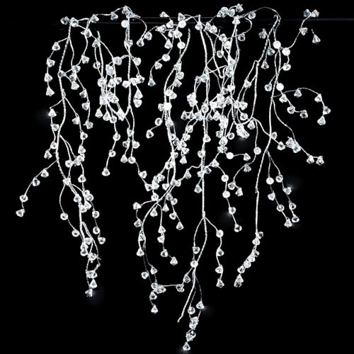 Kristall Diamant Eisdraht Girlande Stahldraht Klar Acryl Kristall Girlande Perlen Baum Girlande für Weihnachten Hochzeit Party Dekoration Kristall Diamant Eisdraht Girlande Stahldraht Klar Acryl Kristall Girlande Perlen Baum Girlande für Weihnachten Hochzeit Party Dekoration von Cheerland