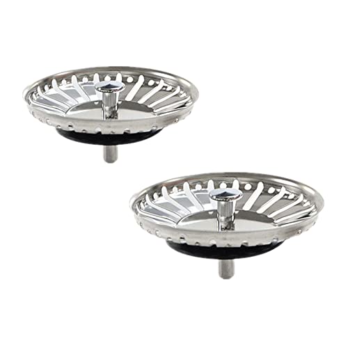 Cheeroyal Edelstahl-Siebstopfen für Küchenspüle, 84 mm, 2 Stück Cheeroyal Edelstahl-Siebstopfen für Küchenspüle, 84 mm, 2 Stück von Cheeroyal