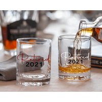 Ruhestand Whisky Glas, Coworker Geschenk Party Geschenk, Für Chef Männer Ruhestand von CheersByJessica