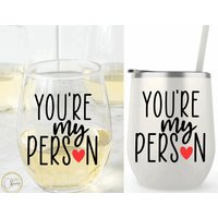 You're My Person, Greys, Winewine Glass Meredith Und Cristina Beste Freunde Geschenk, Glas Gift von CheersByJessica