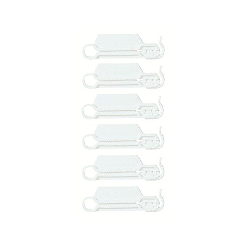 Chef Aid Bag Clippets - Pack of 6 - White Chef Aid Bag Clippets - Pack of 6 - White von Chef Aid