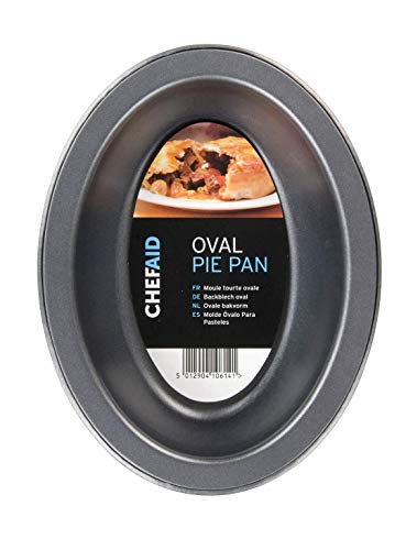 Chef Aid Antihaft-Ovaler Tarte-Form, 17cm x 13cm x 3,7cm, perfekte Größe für Einzelportionen von Chef Aid