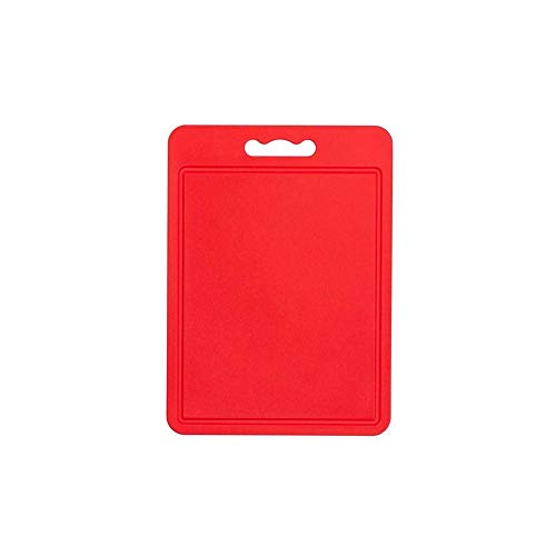 Chef Aid 10E21052 Rotes Poly-Schneidebrett, Kunststoff von Chef Aid
