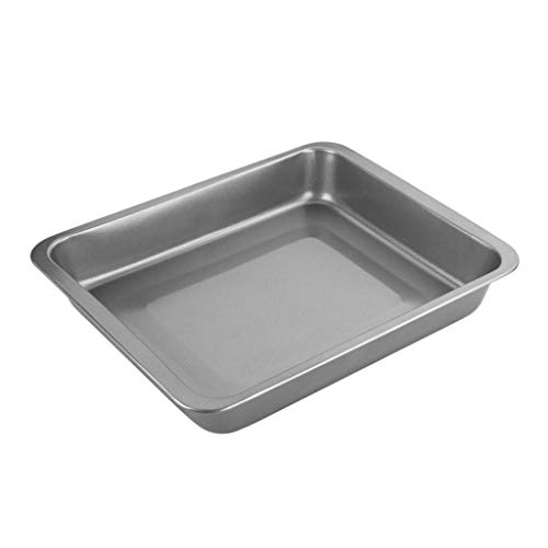 Chef Aid Antihaft-Karbonstahl Bratform, Langlebige Beschichtung, 23 x 18 x 5 cm, Ideal für Fleisch, Gemüse & Gebäck, Robust & Unverzichtbar, Grau von Chef Aid