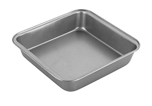 Chef Aid Antihaft-Quadratische Kuchenform 20cm aus Karbonstahl, Ideal für Alle Kuchensorten, Perfekt für Lasagne oder Traditionellen Hachis Parmentier von Chef Aid