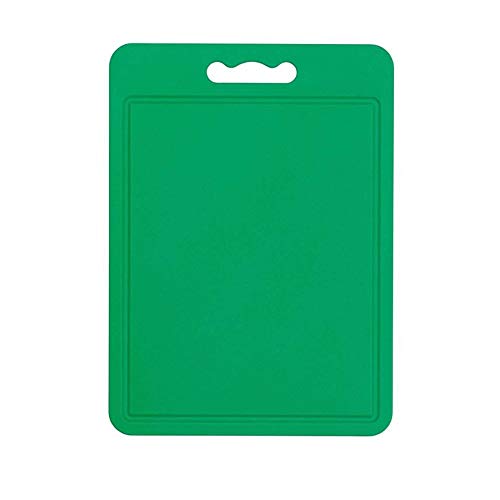 Chef Aid Große Grüne Schneidebrett aus Poly, Rutschfeste Multifunktions-Oberfläche, Leicht zu Reinigen, Spülmaschinenfest mit Griff, 40 x 30 cm, Weitere Farboptionen Verfügbar von Chef Aid