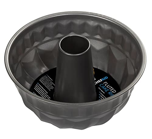 Chef Aid Antihaft-Cannelé-Kuchenform, ideal für hausgemachte Brote und Kuchen, elegantes Design, Innendurchmesser 21 cm, grau von Chef Aid