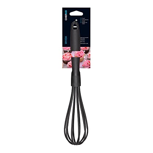 Chef Aid Nylon-Schneebesen, BPA-freies Küchenutensil für Antihaft-Pfannen, Schwarz von Chef Aid