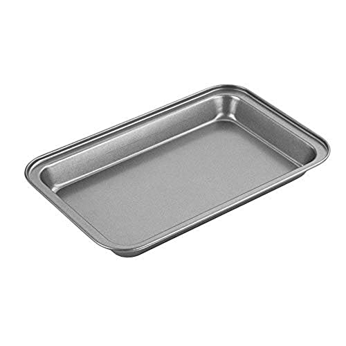 Chef Aid Antihaft-Brownie-Backblech, ideal für Kuchen und Flapjacks, 25 x 16 x 2 cm, Grau von Chef Aid