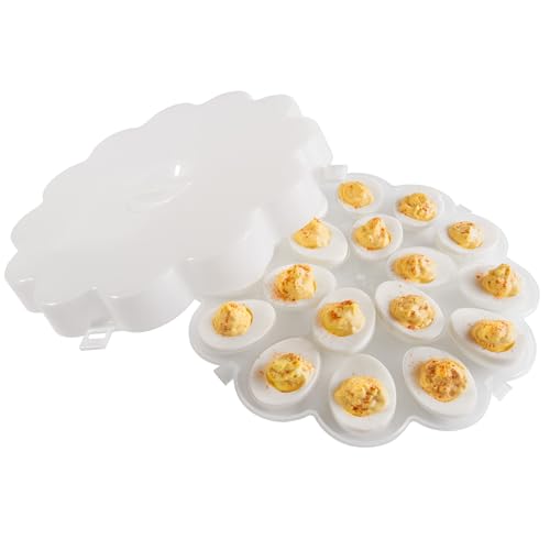 Chef Buddy Deviled Ei Trays mit Snap On Deckel, 2er Set Chef Buddy Deviled Ei Trays mit Snap On Deckel, 2er Set von Chef Buddy