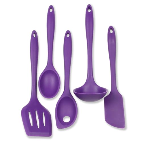 Chef Craft 42076 Premium Silicone Küchenhelfer und Utensilien-Set, Silikon, violett von Chef Craft