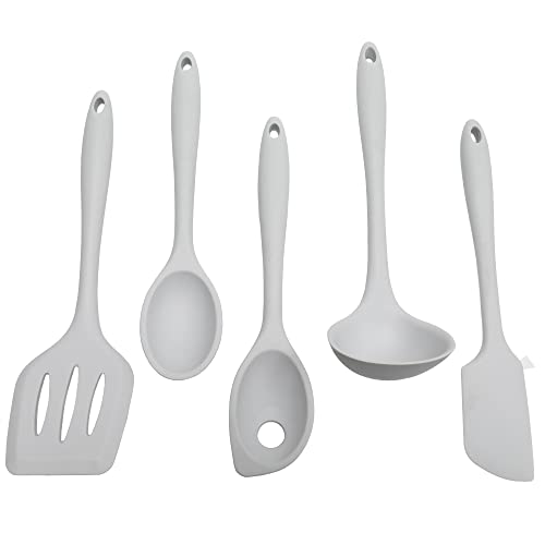 Chef Craft 42119 Premium Silicone Küchenhelfer und Utensilien-Set, Silikon, grau von Chef Craft