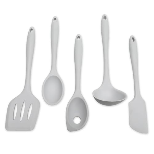 Chef Craft 42119 Premium Silicone Küchenhelfer und Utensilien-Set, Silikon, grau von Chef Craft
