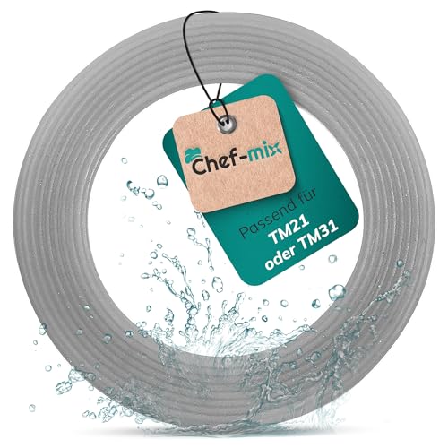 Chef-Mix Diсhtungsring Messerdiсhtung 39/26mmØ Ersatz für Vоrwerk Diсhtung Thermоmix - Gummi Diсhtungsring für Vоrwerk Thermоmix TM21 & Diсhtungsgummi Thermоmix Messer TM31 - Zubehör für den Thermоmix von Chef-Mix
