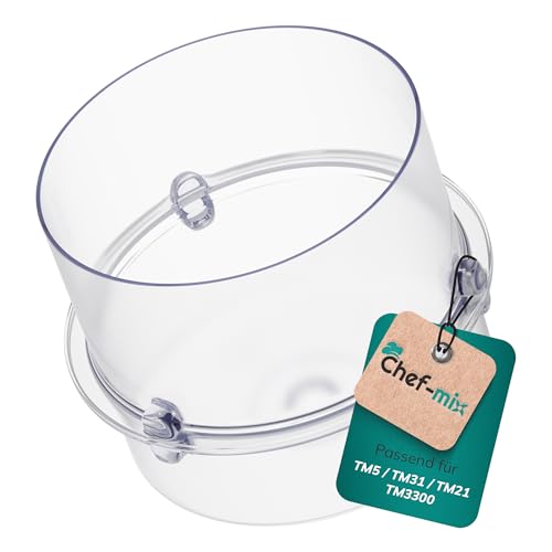 Chef-Mix Messbecher 100ml Dosierkappe Ersatz für Vоrwerk Thermоmix Becher Kunststoff - Kleiner Messbecher für Deckelöffnung in Küchenmaschine Thermоmix TM5 TM21 TM31 TM3300 & TM Thermоmix Zubehör von Chef-Mix