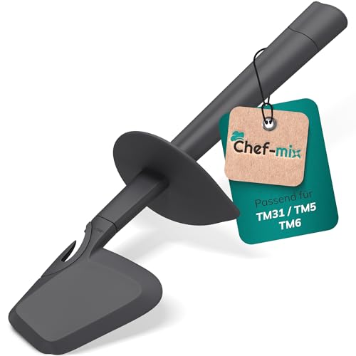 Chef-Mix Spatel Kunststoff Ersatz für Vоrwerk Thermоmix Spatel TM6 TM7 TM5 TM31 - Teigschaber Thermоmix Zubehör TM5 & Spatel Thermоmix TM6 - Thermоmix Spatel TM5 & Thermоmix Zubehör TM31 von Chef-Mix