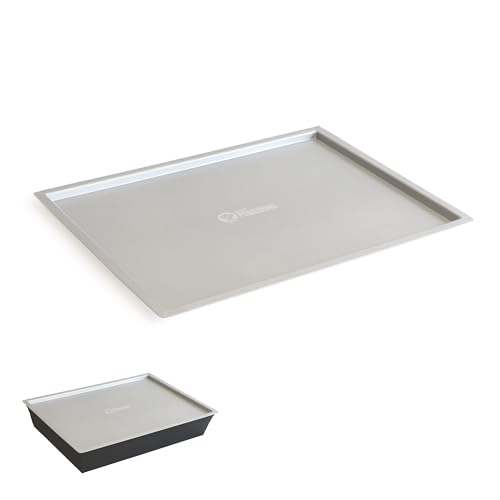 Chef Pomodoro Pizzablech – Pizza Backblech – Pizza Blech – Pizza Pan – Pizzaform rechteckig –Detroit Pizza Pan (Deckel 35,6 x 25,4 cm) von Chef Pomodoro