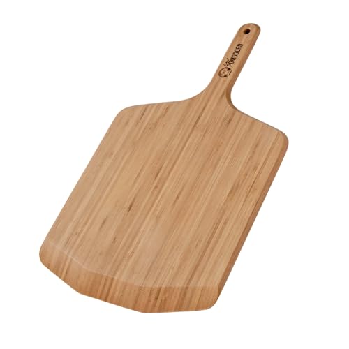 Chef Pomodoro Pizzaschieber – Pizzaschaufel – Pizzaheber aus Bambus – Pizzaschieber Holz – Pizzaschaufel Holz – Geeignet als Servierplatte oder Käseplatte (30,5 cm) von Chef Pomodoro