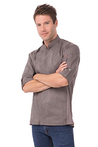 Chef Works Herren Bclz008gpgl Kochjacke, Graphitgrau, L EU Chef Works Herren Bclz008gpgl Kochjacke, Graphitgrau, L EU von Chef Works