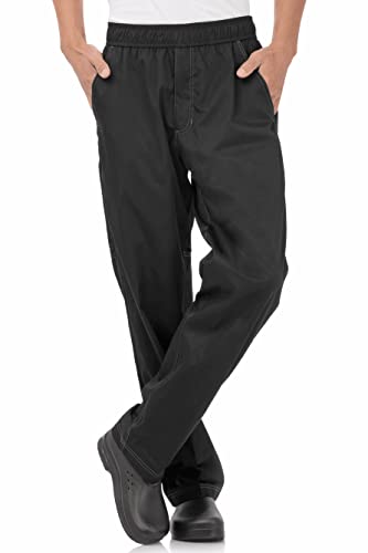Chef Works Herren Cvbpblkm Kochhose, Schwarz, M EU von Chef Works