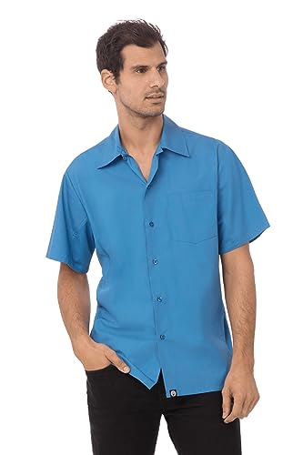 Chef Works Herren Universalhemd, Blau, XL von Chef Works