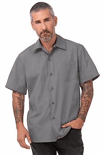 Chef Works Herren Universalhemd, Grau, XXXXL Chef Works Herren Universalhemd, Grau, XXXXL von Chef Works