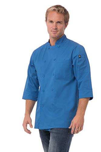 Chef Works Herren-Kochmantel Marokko, Blau, 4X-Large von Chef Works