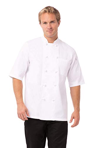 Chef Works Tivoli Short Sleeve Basic Chef Coat, weiß, KNSS-WHT-4XL von Chef Works