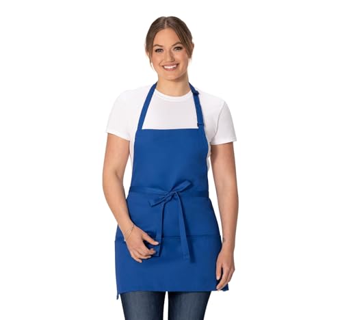 Chef Works Unisex-Erwachsene Schürze mit drei Taschen, Königsblau, Einheitsgröße von Chef Works