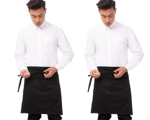 Chef Works Unisex halbe Bistroschürze, Schwarz, 2 Stück, Einheitsgröße Chef Works Unisex halbe Bistroschürze, Schwarz, 2 Stück, Einheitsgröße von Chef Works