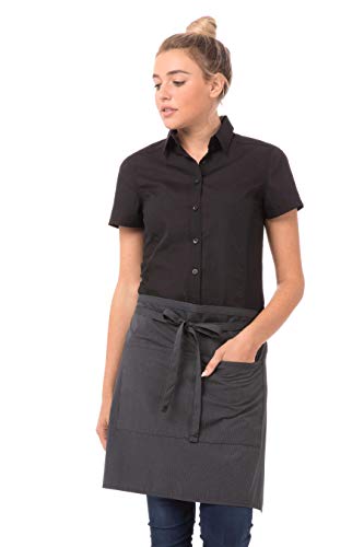 Chef Works Unisex halbe Bistroschürze, grau dunkel, Einheitsgröße von Chef Works