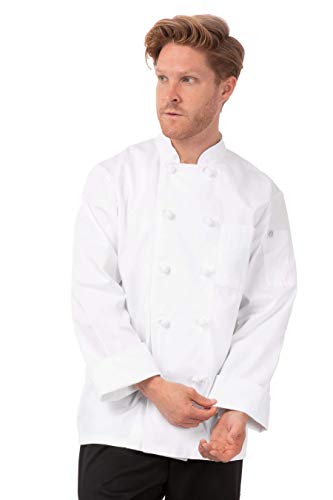 Chef Works bordeaux Basic Chef Coat, weiß, PKWC-WHT-4XL von Chef Works